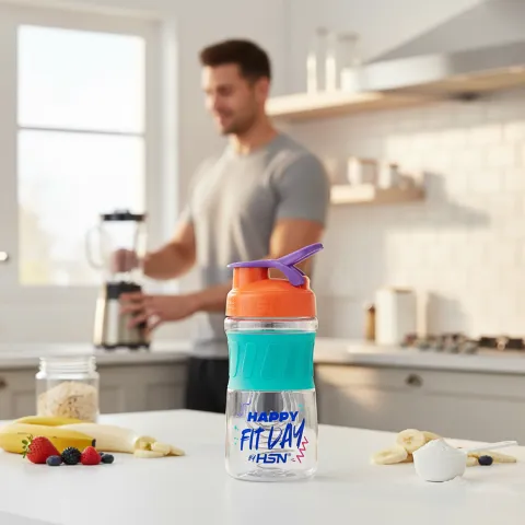 SLIM SHAKER HSN WE ARE NUTRITION! BOLA MEZCLADORA 500ml HAPPY FIT DAY