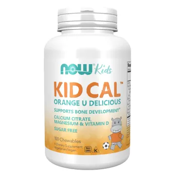 CITRATO DE CALCIO + MAGNESIO + VITAMINA D Kid Cal 100 tabletas masticables NARANJA //1233