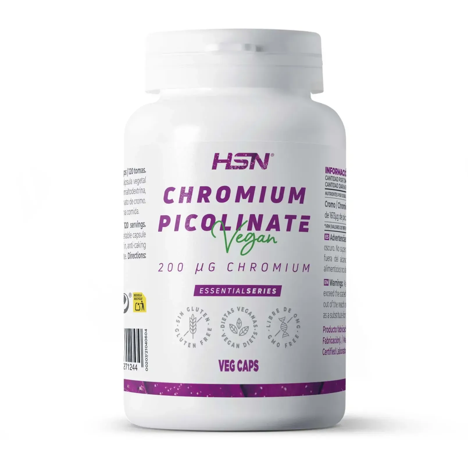 Picolinato de cromo 200mcg