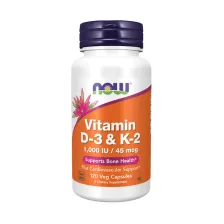 VITAMIN D3 + VITAMIN K2 1000IU/45 mcg - 120 veg caps