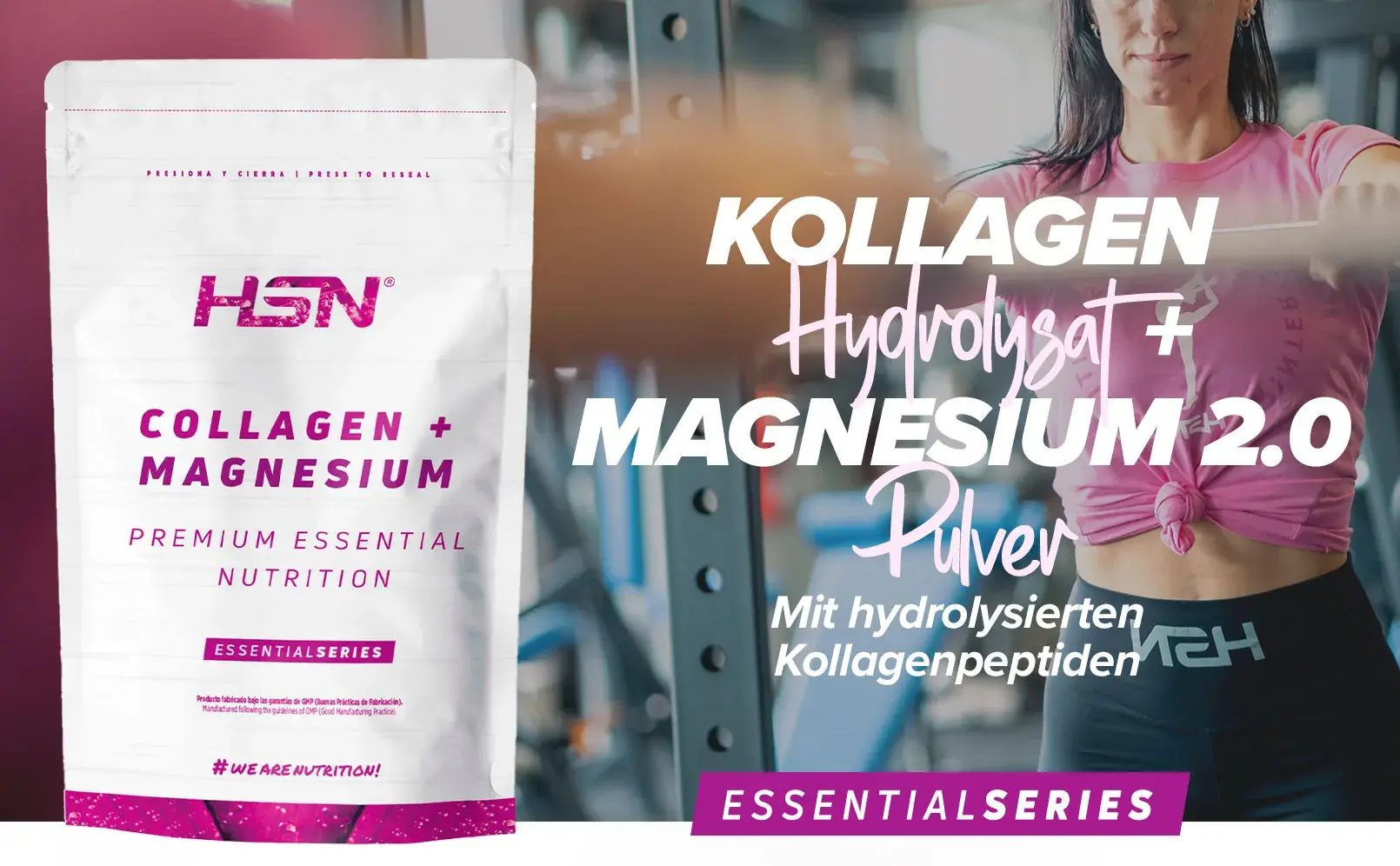 Fplus 1 Kollagen-Hydrolysat + Magnesium Pulver