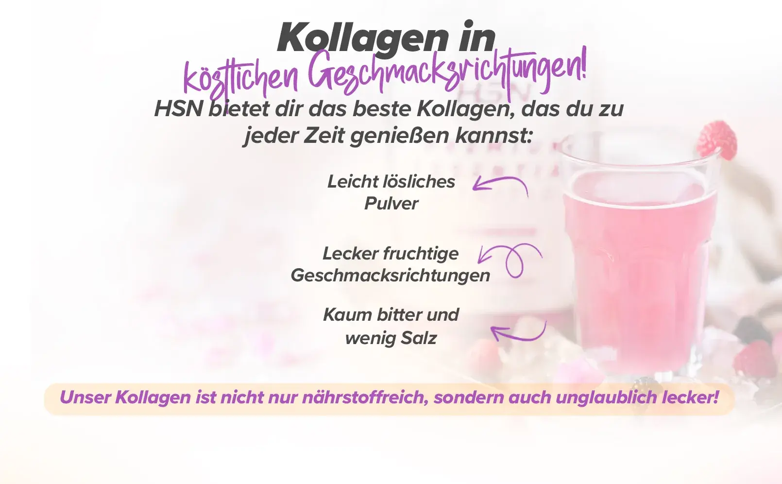 Fplus 2 Kollagen-Hydrolysat + Magnesium Pulver