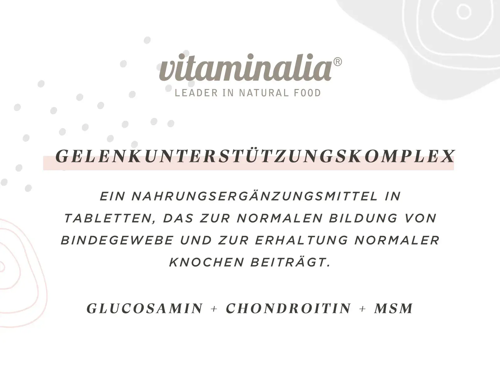 Fplus 1 Vitaminalia Gelenkunterstützungskomplex 