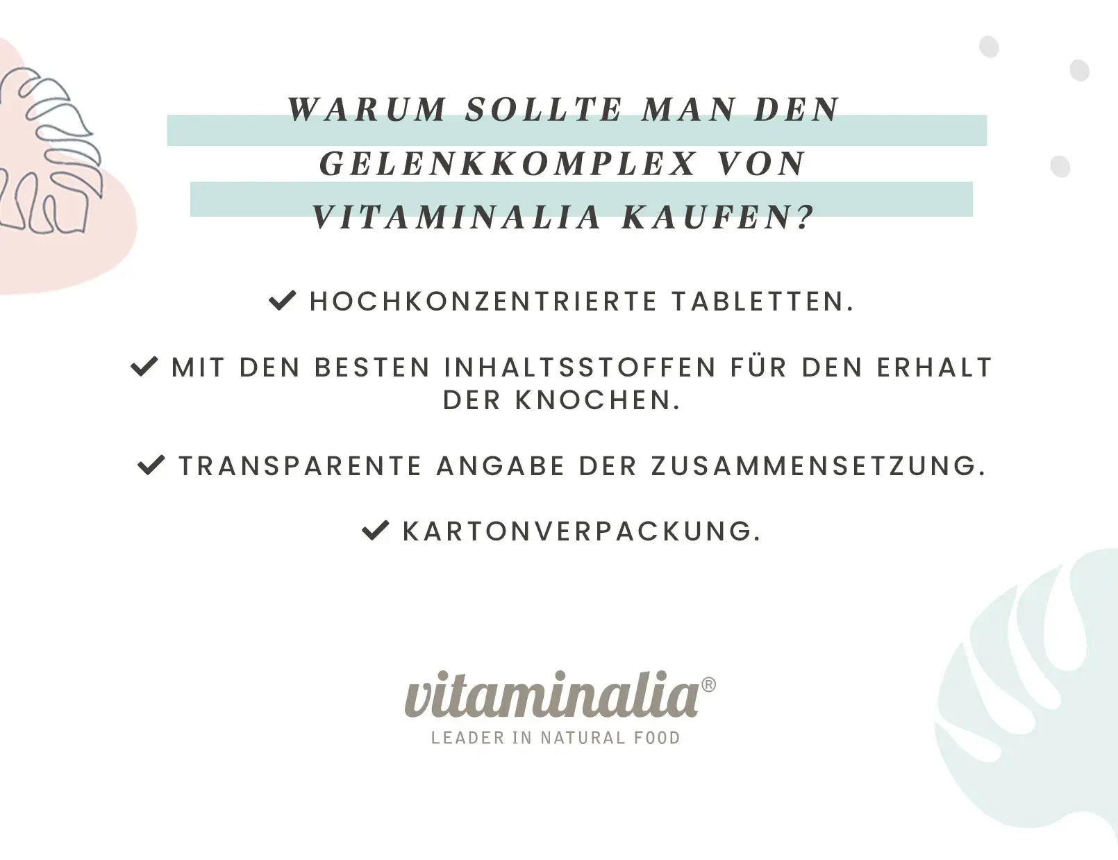 Fplus 3 Vitaminalia Gelenkunterstützungskomplex 