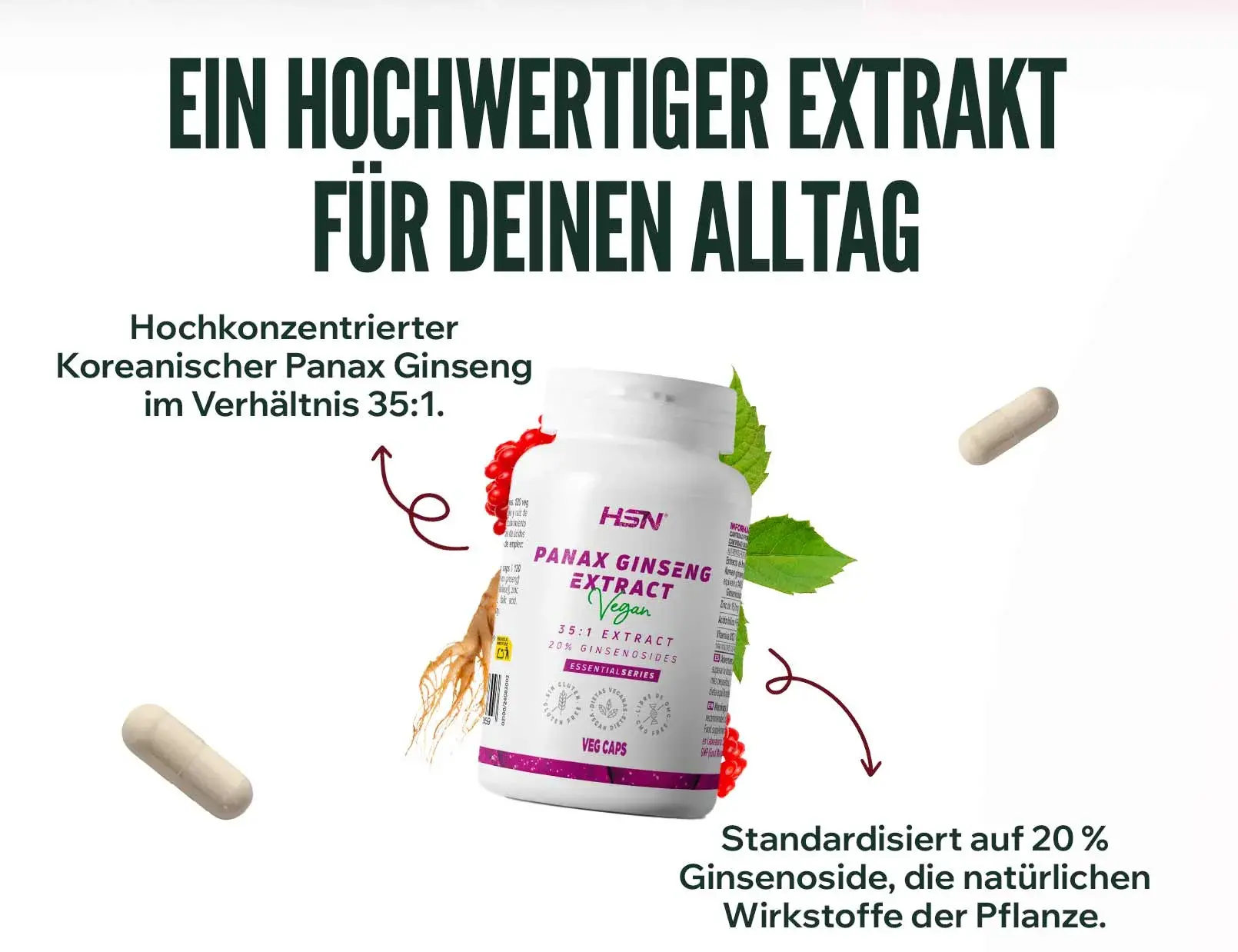 Fplus2 Panax Ginseng-Extrakt
