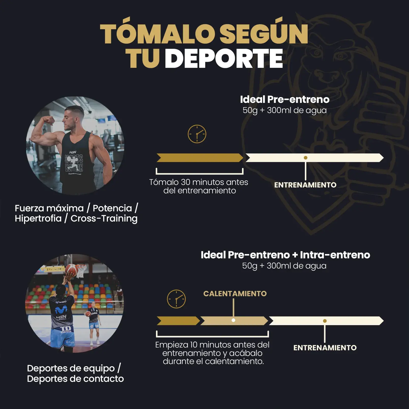 Toma Evobeast según tu deporte