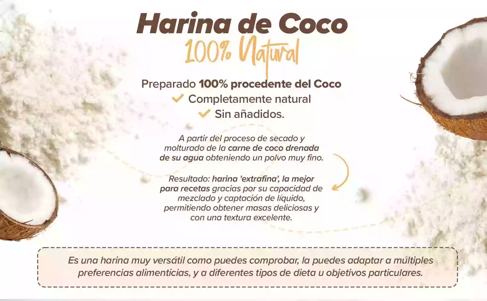 Fplus 2 Harina de Coco