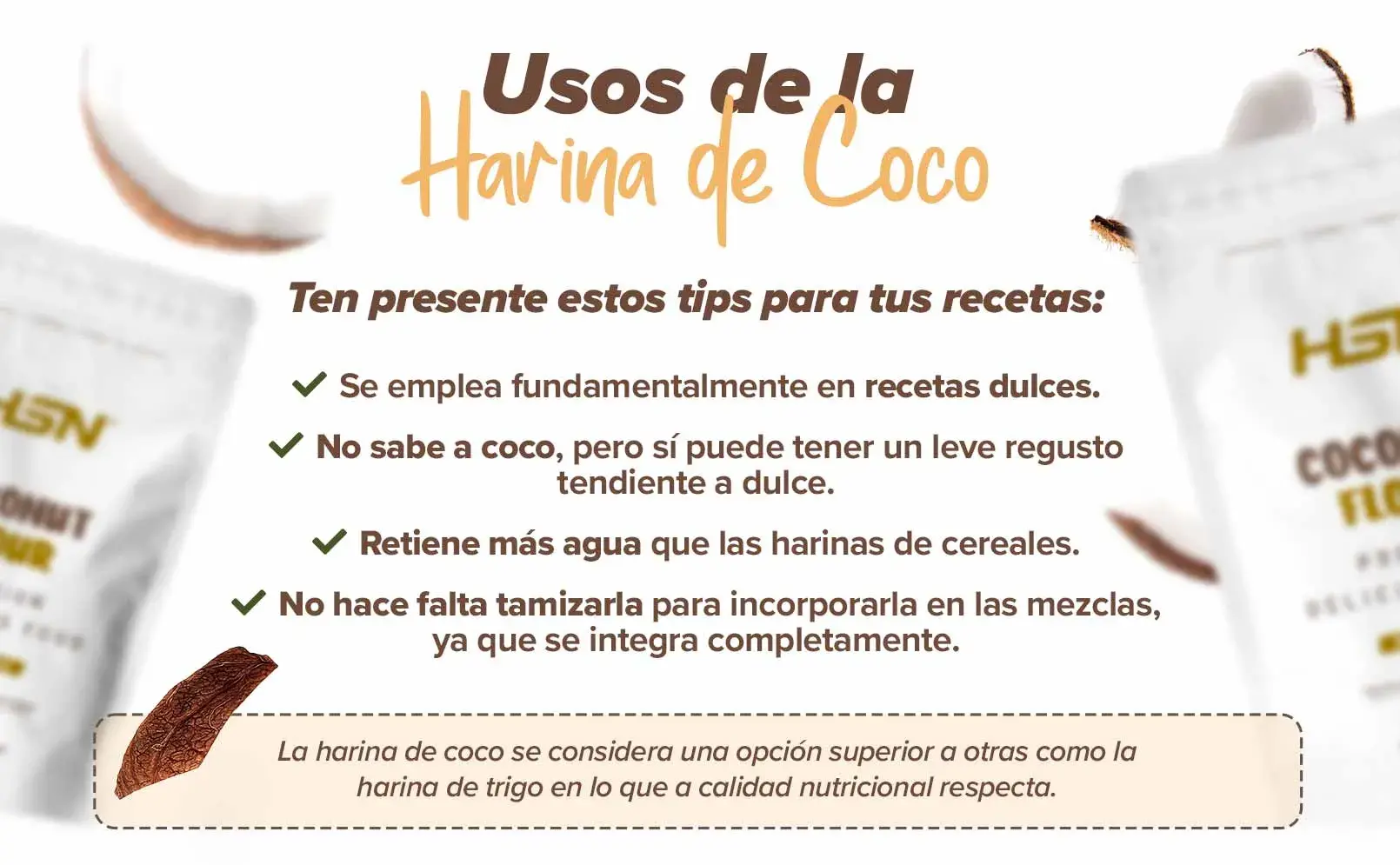 Fplus 4 Harina de Coco