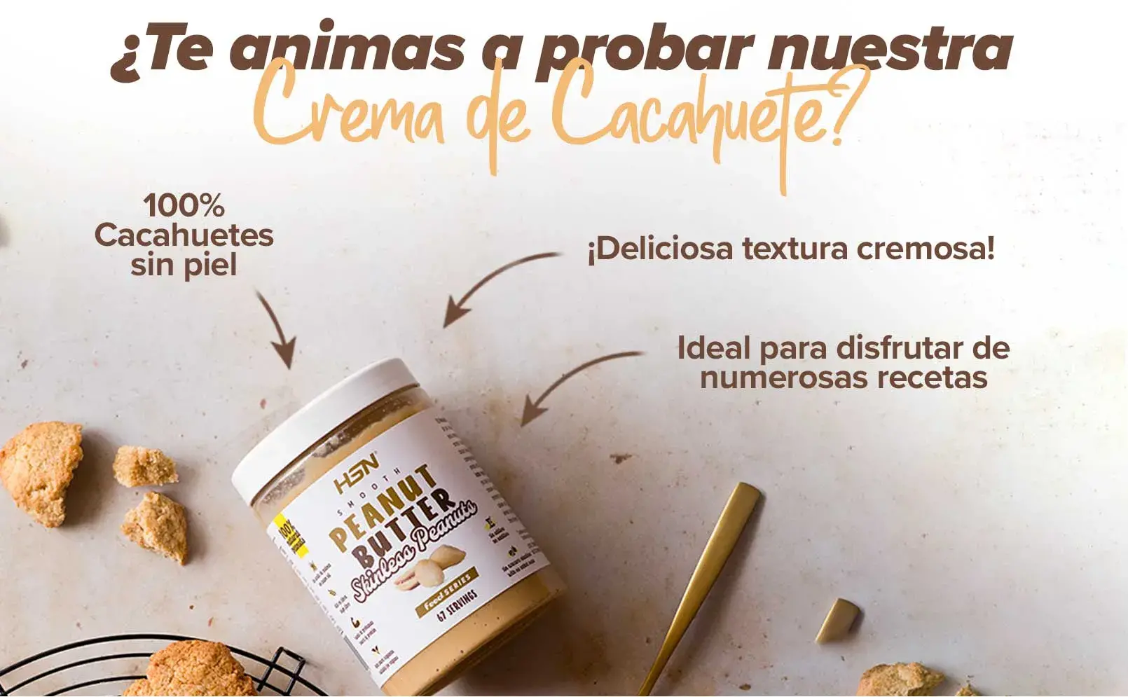 Fplus 4 Crema de Cacahuetes Pelados