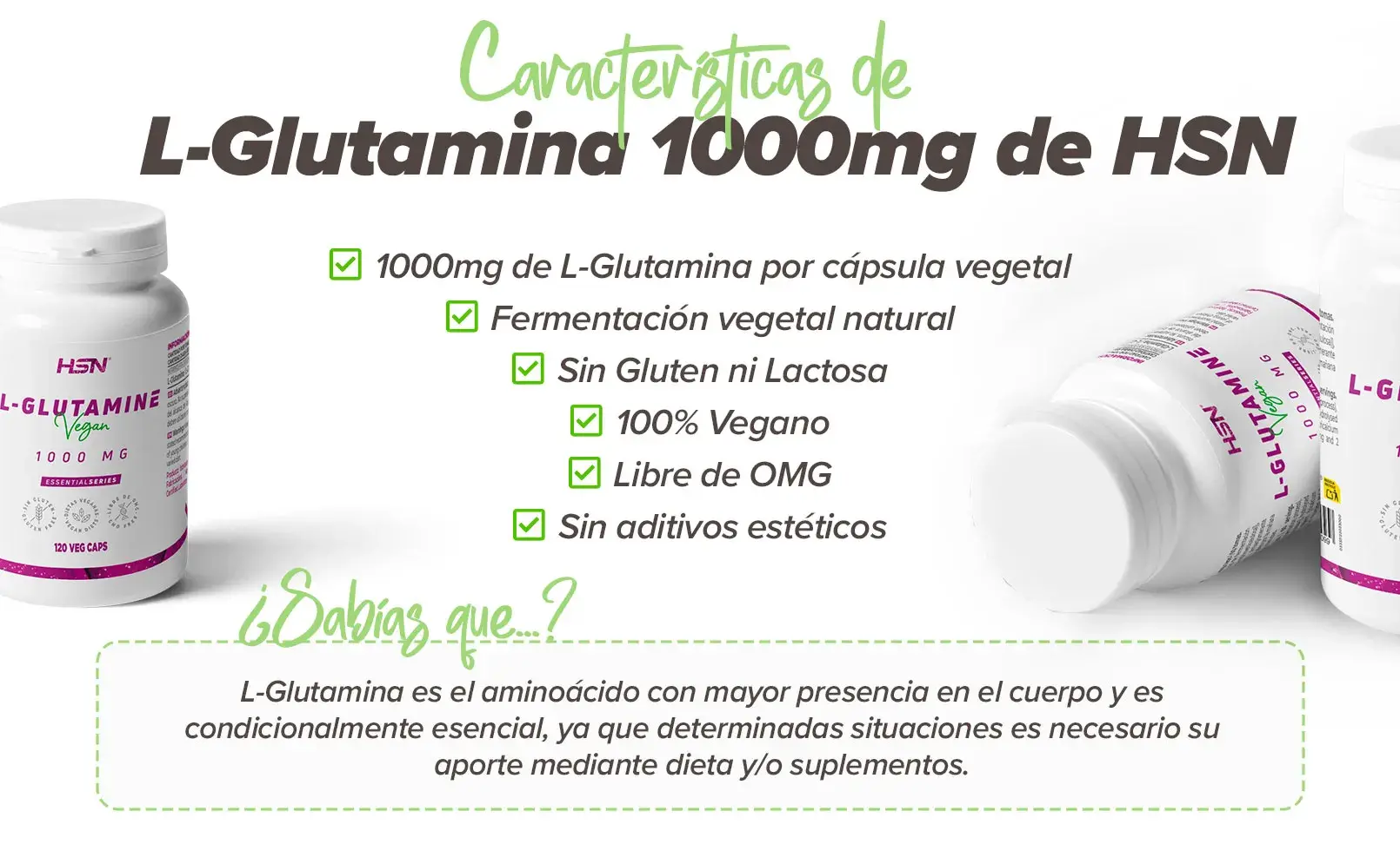Fplus 2 L-Glutamina 1000mg