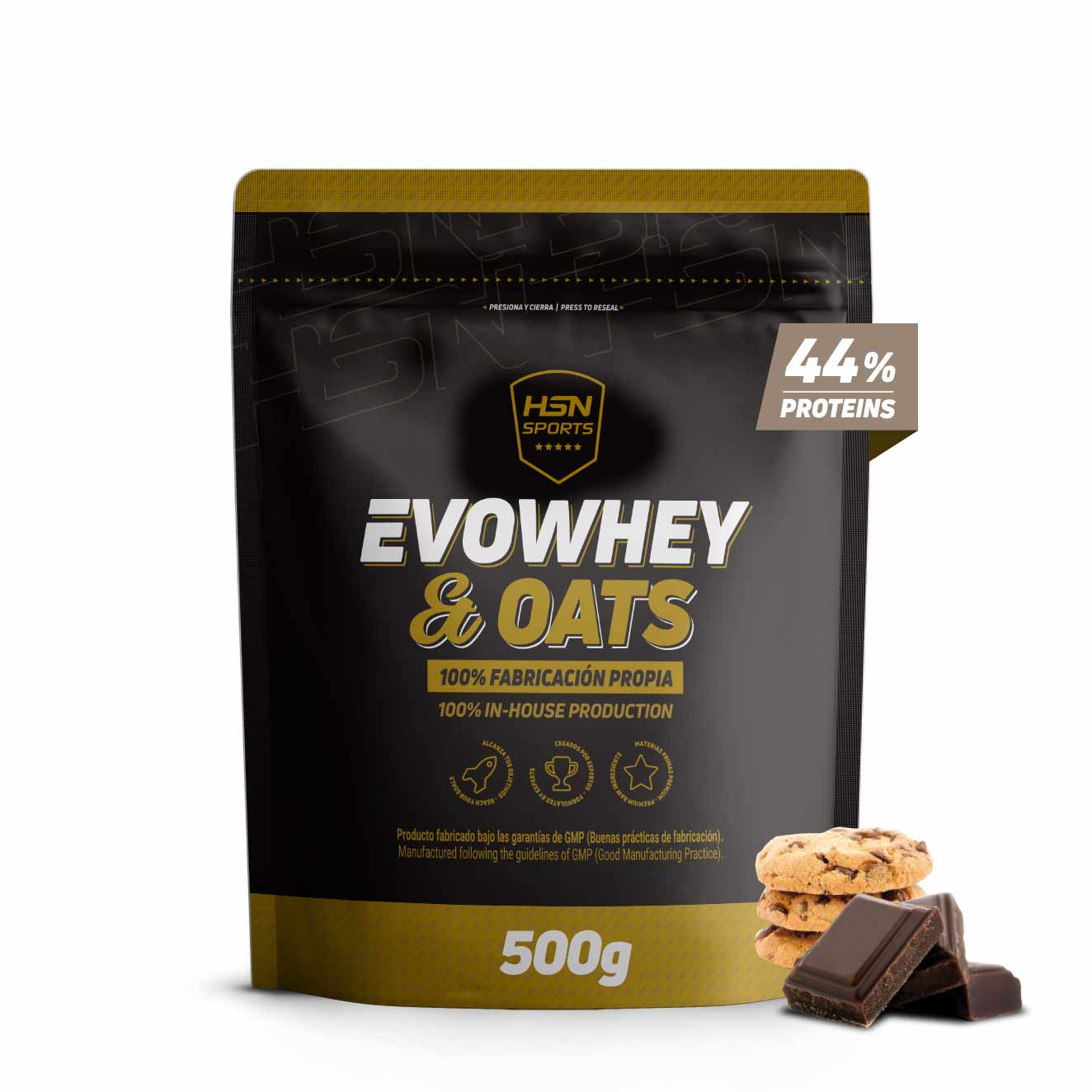 EVOWHEY & OATS 500g CHOCOLATE Y GALLETAS