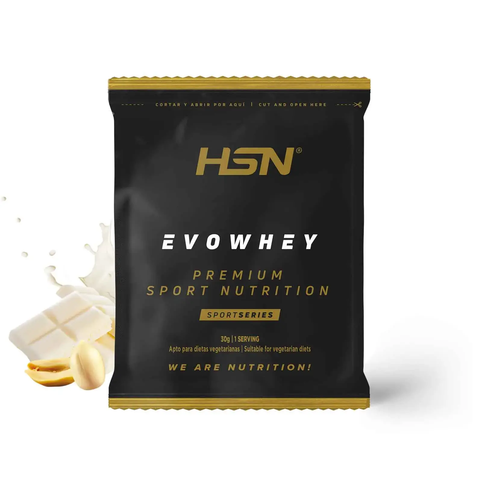 MONODOSIS EVOWHEY PROTEIN 30g CHOCOLATE BLANCO Y CACAHUETE