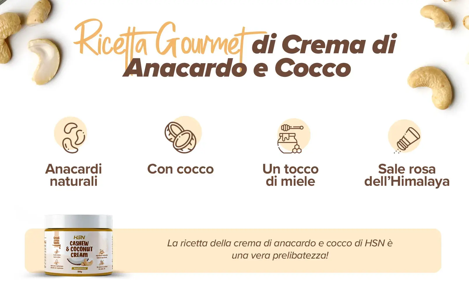 Fplus 2 Crema di Anacardo e Cocco