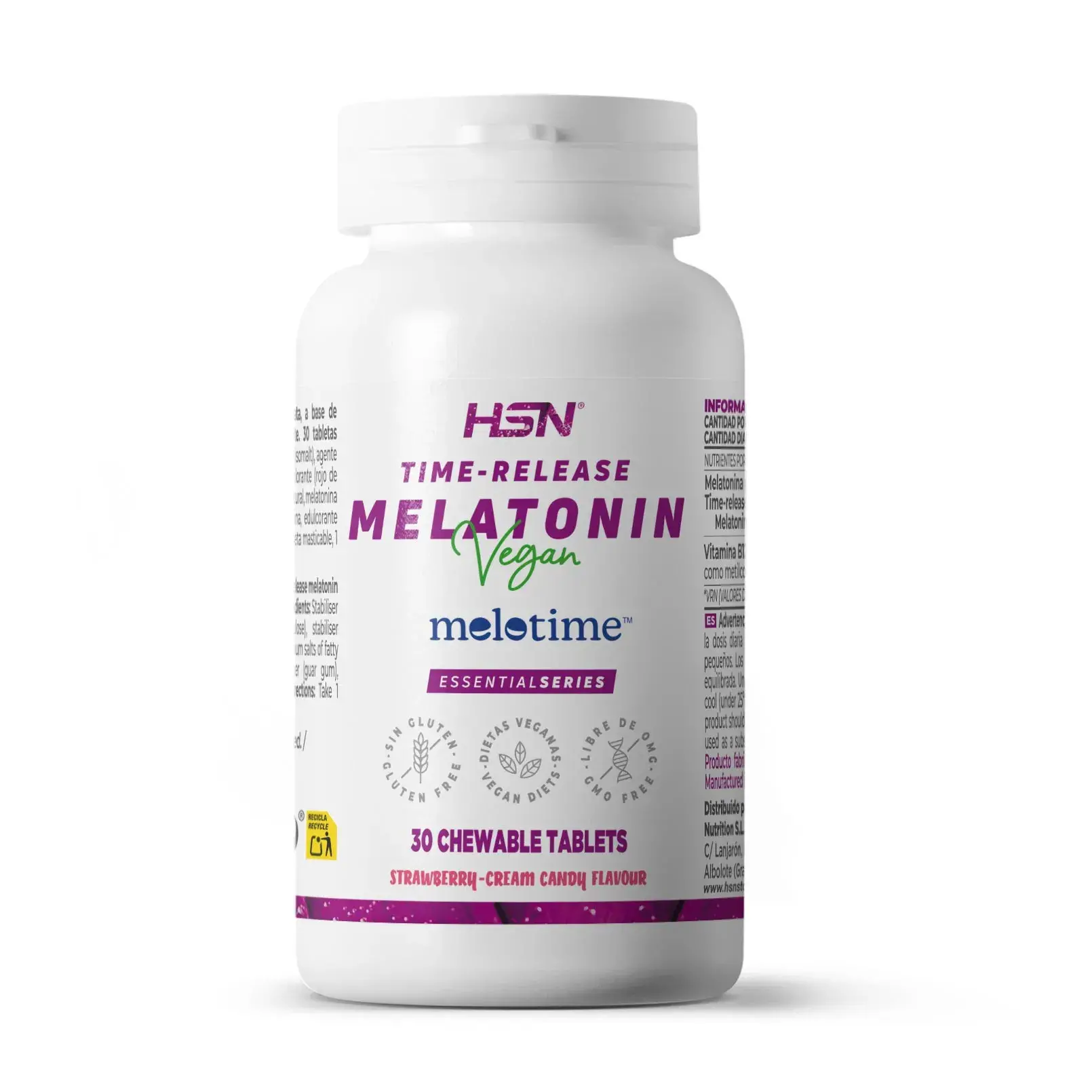 MELATONINA MASTICABLE LIBERACIÓN SECUENCIAL (4,2mg Melotime™) - 30 tabletas masticables