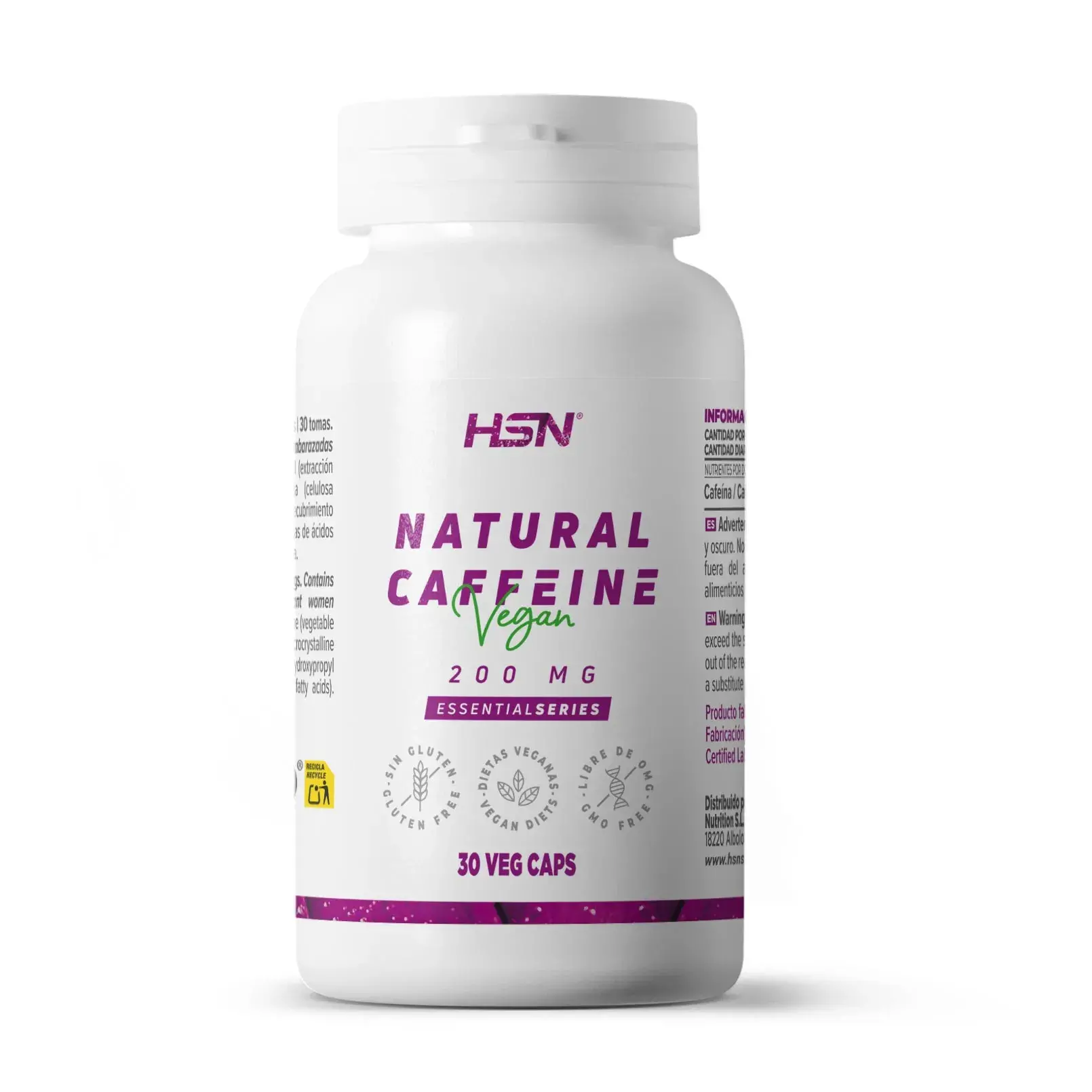 CAFEÍNA NATURAL 200mg - 30 veg caps