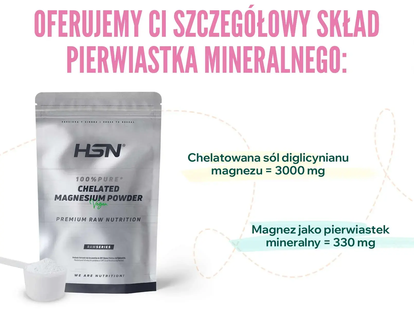 Fplus 3 diglicynian magnezu w proszku