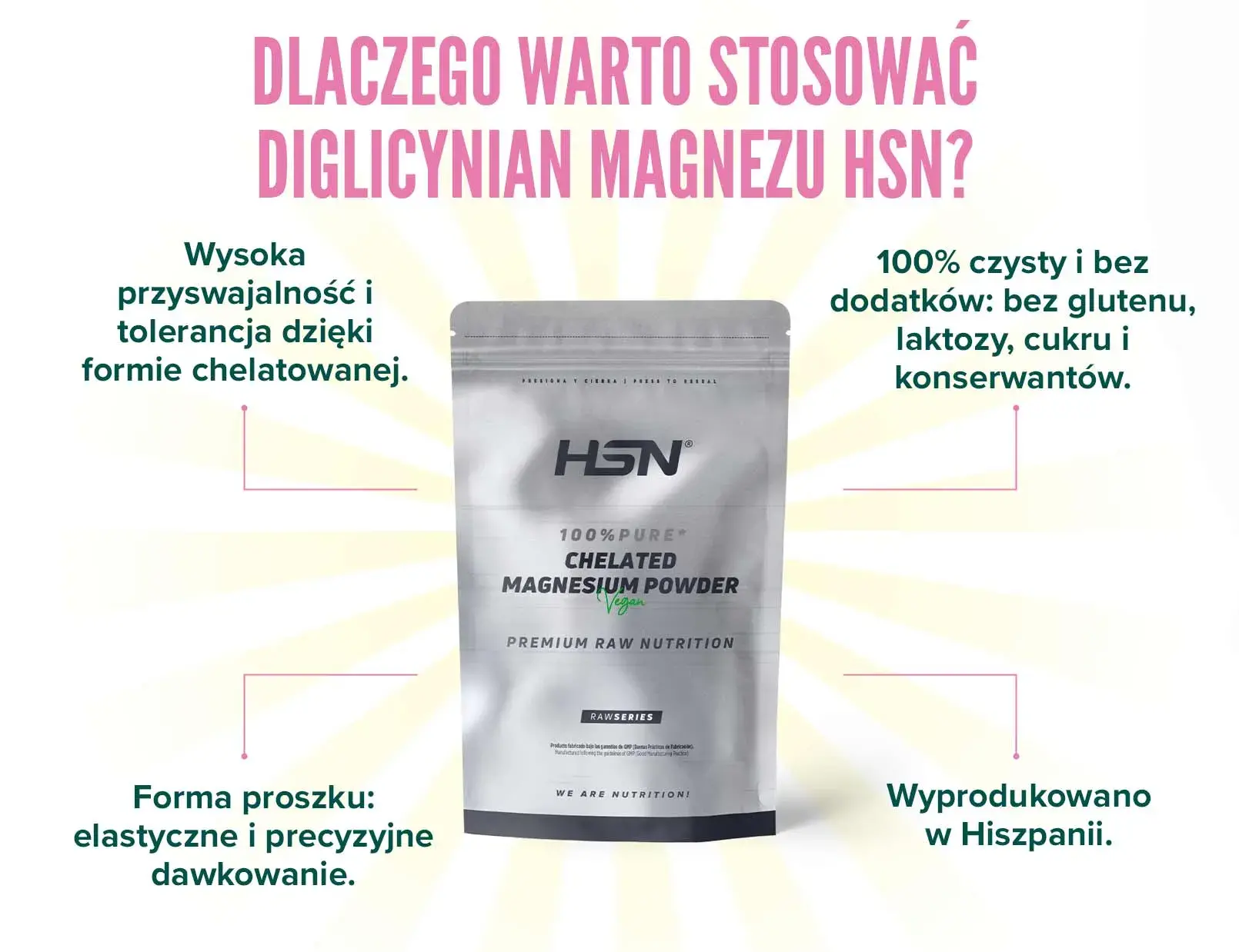 Fplus 5 diglicynian magnezu w proszku