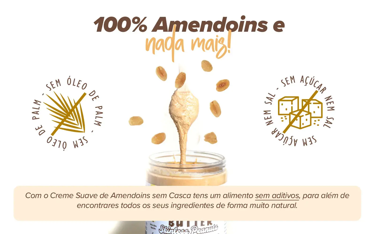 Fplus 2 Crema de Cacahuetes Pelados