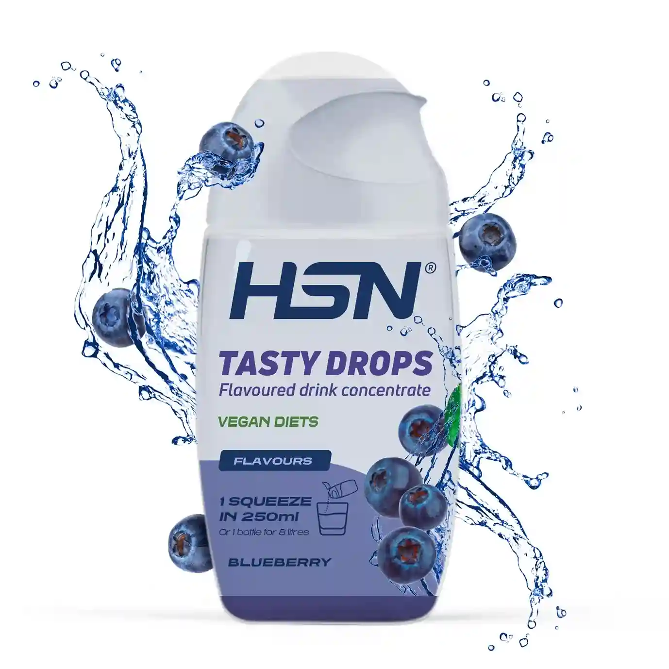 TASTY DROPS (SABORIZANTE LÍQUIDO SIN CALORÍAS) 65ml ARÁNDANO AZUL