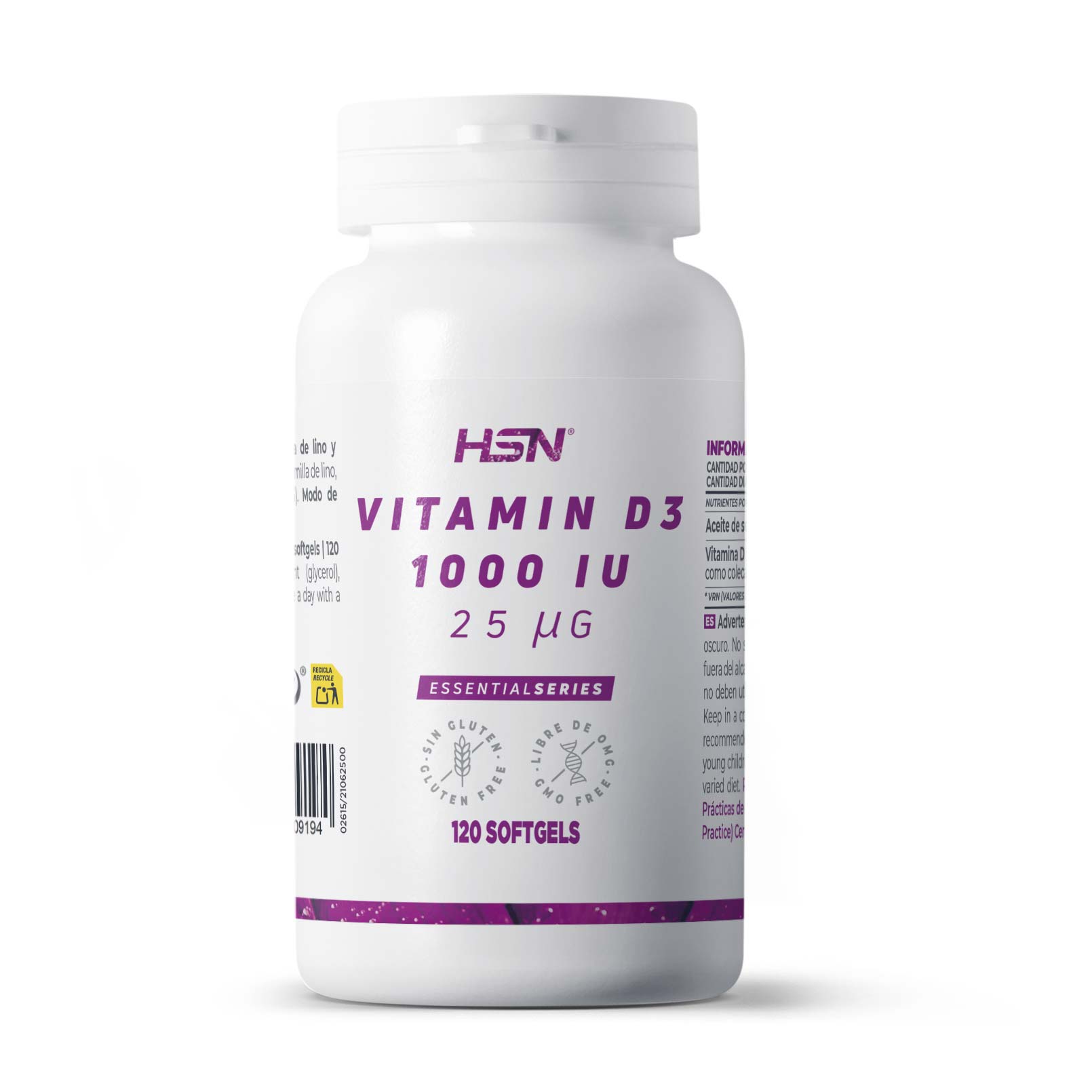 VITAMINA D3 1000UI - 120 perlas