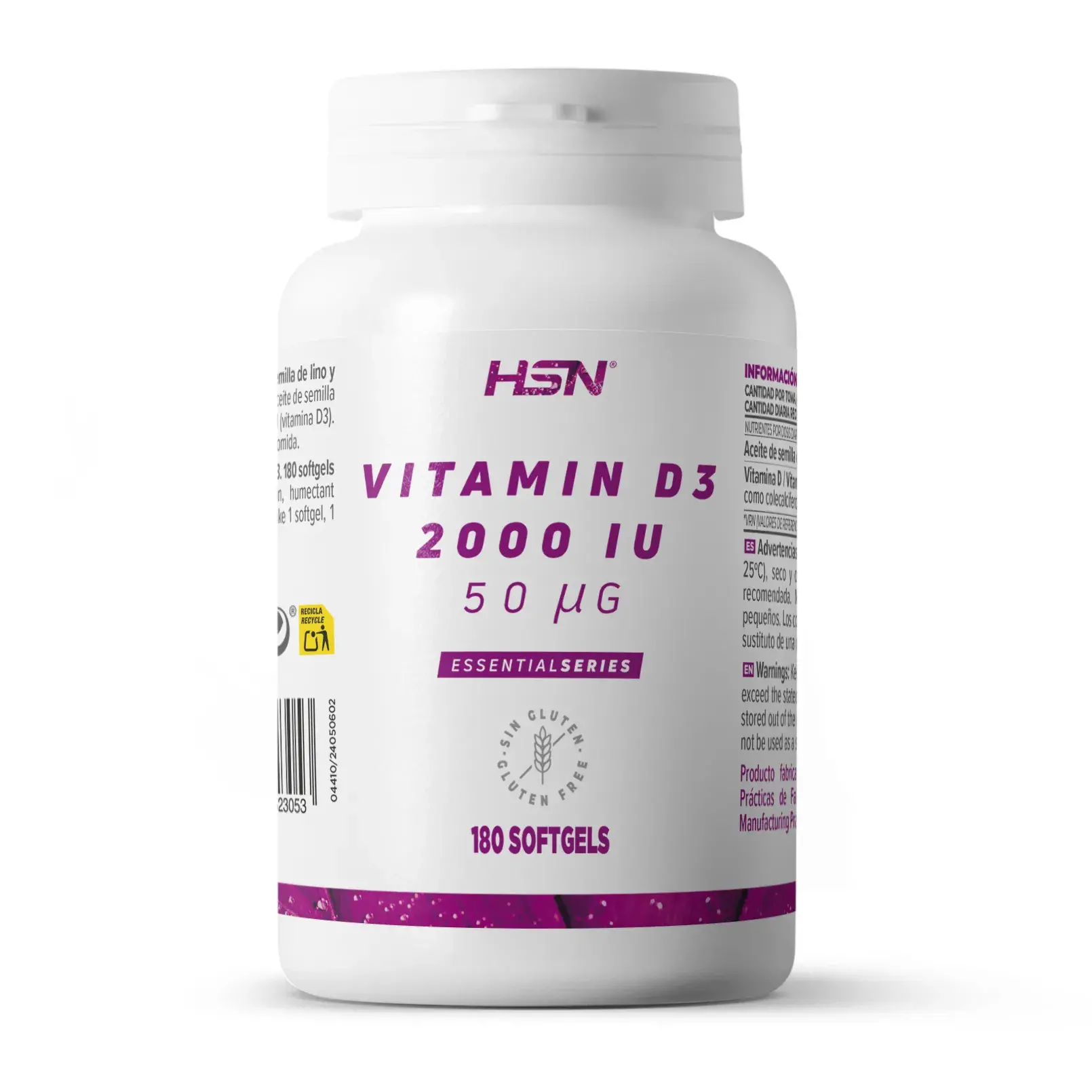 VITAMINA D3 2000UI - 180 perlas