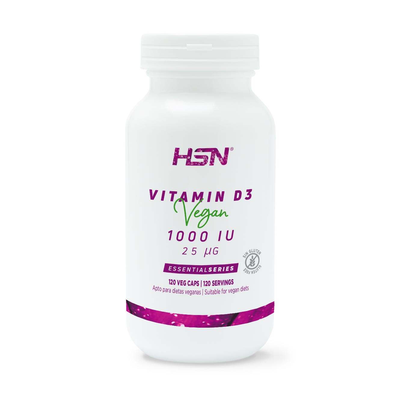 VITAMINA D3 VEGANA 1000UI - 120 veg caps