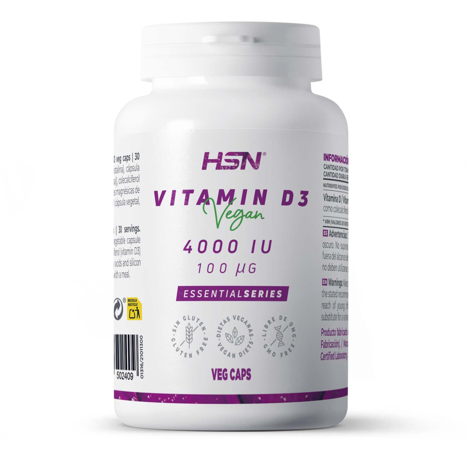 VITAMINA D3 VEGANA 4000UI