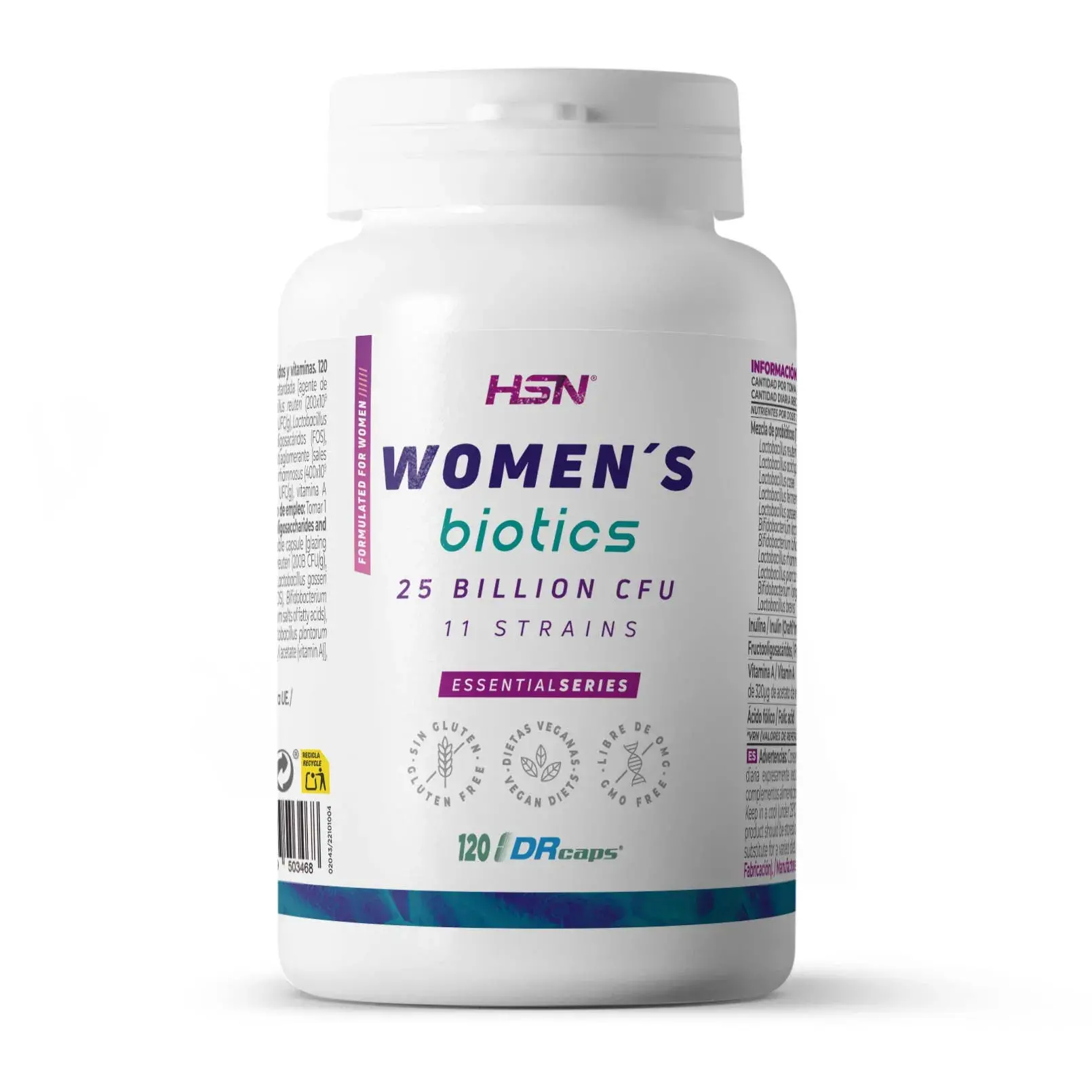 WOMEN'S BIOTICS (PROBIÓTICOS) 25B UFC 120 veg caps