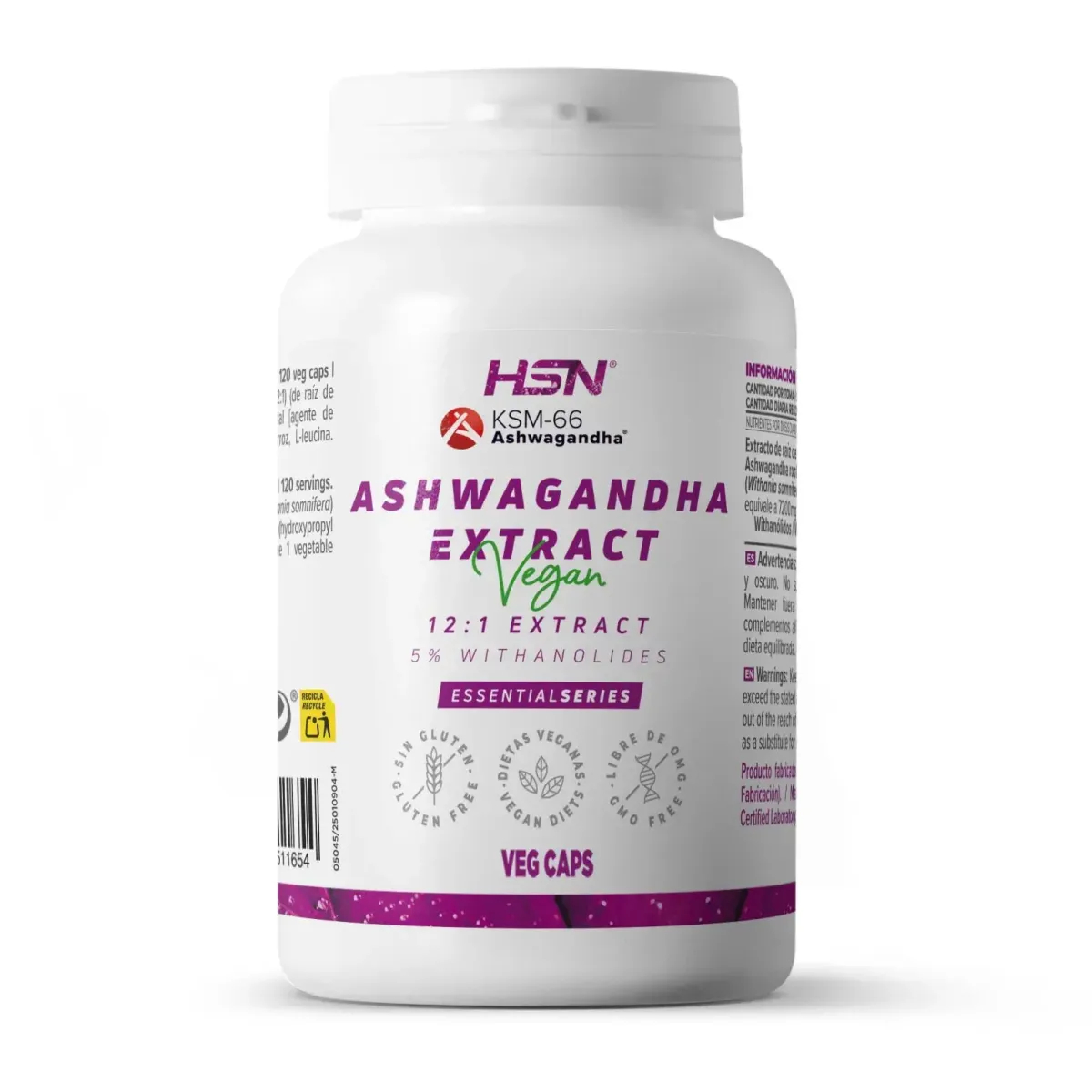 Ashwagandha Extract KSM-66® (12:1) 300mg - HSN