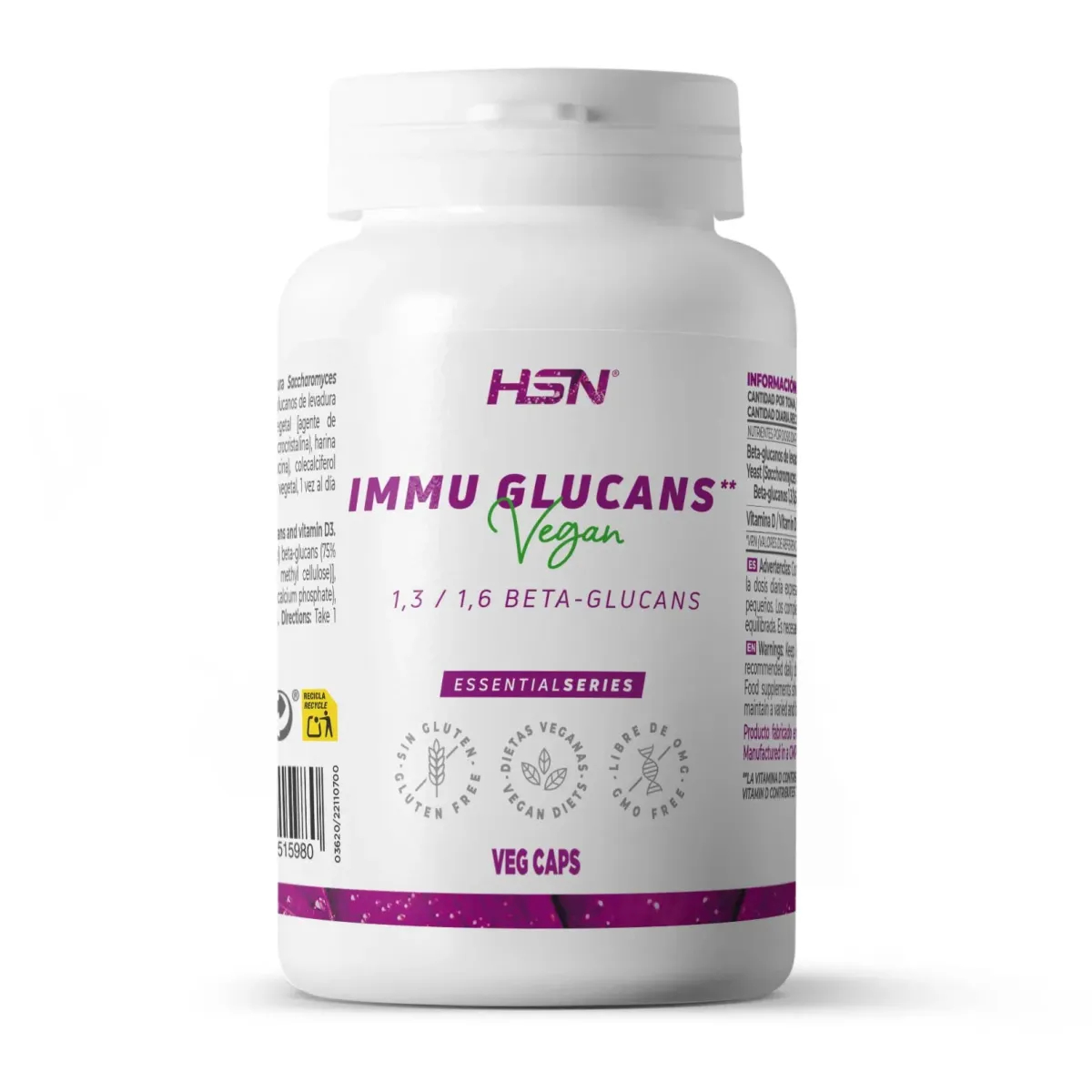 Immu Glucans 250mg Wellmune® Baker's Yeast in HSN
