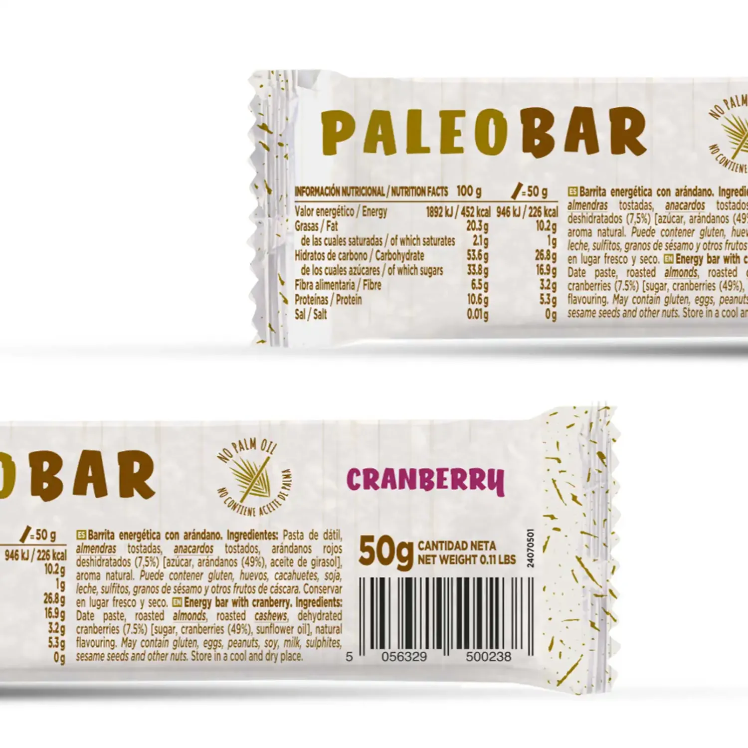 Energy paleo bar 50g, foto 2