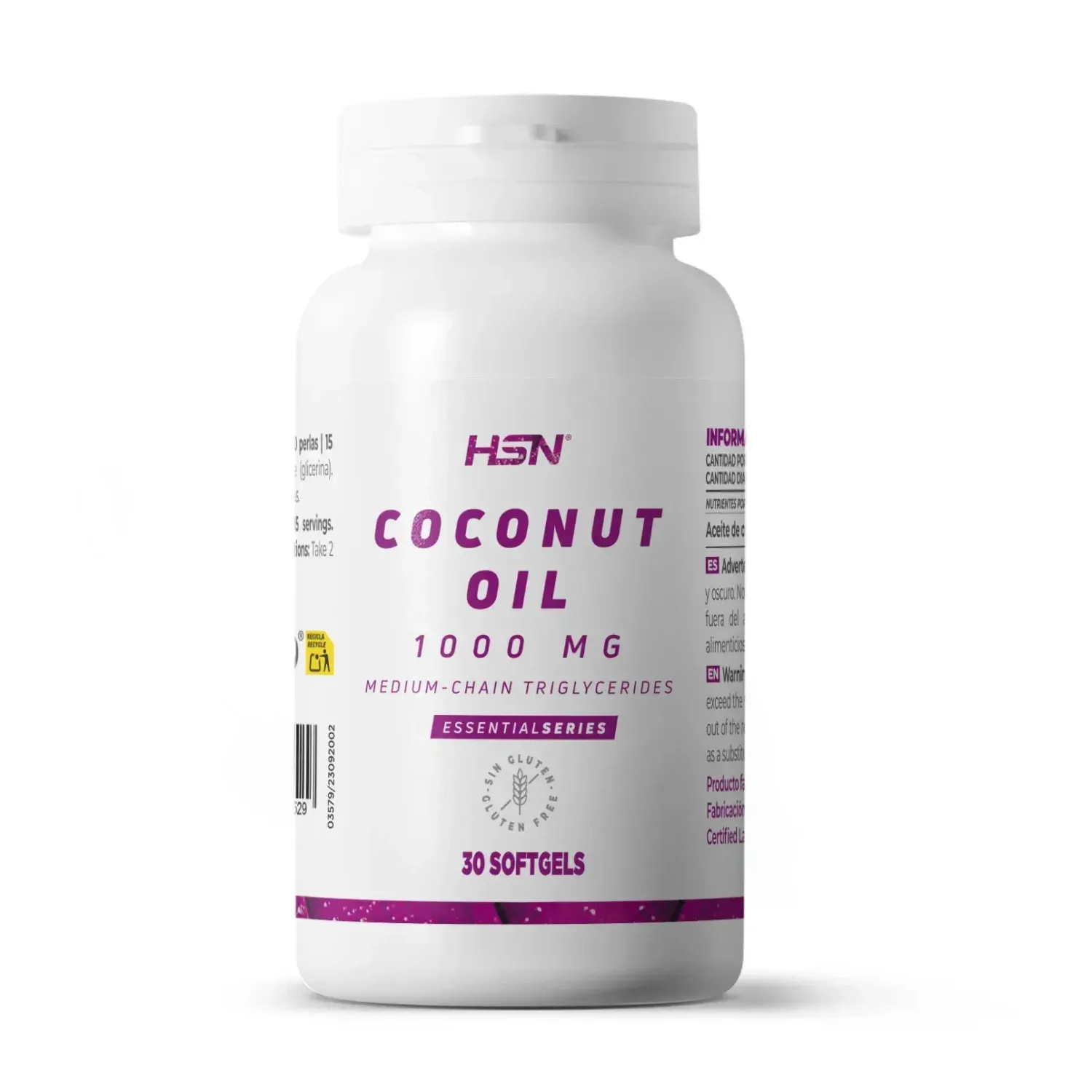 Aceite de coco 1000mg - 30 perlas
