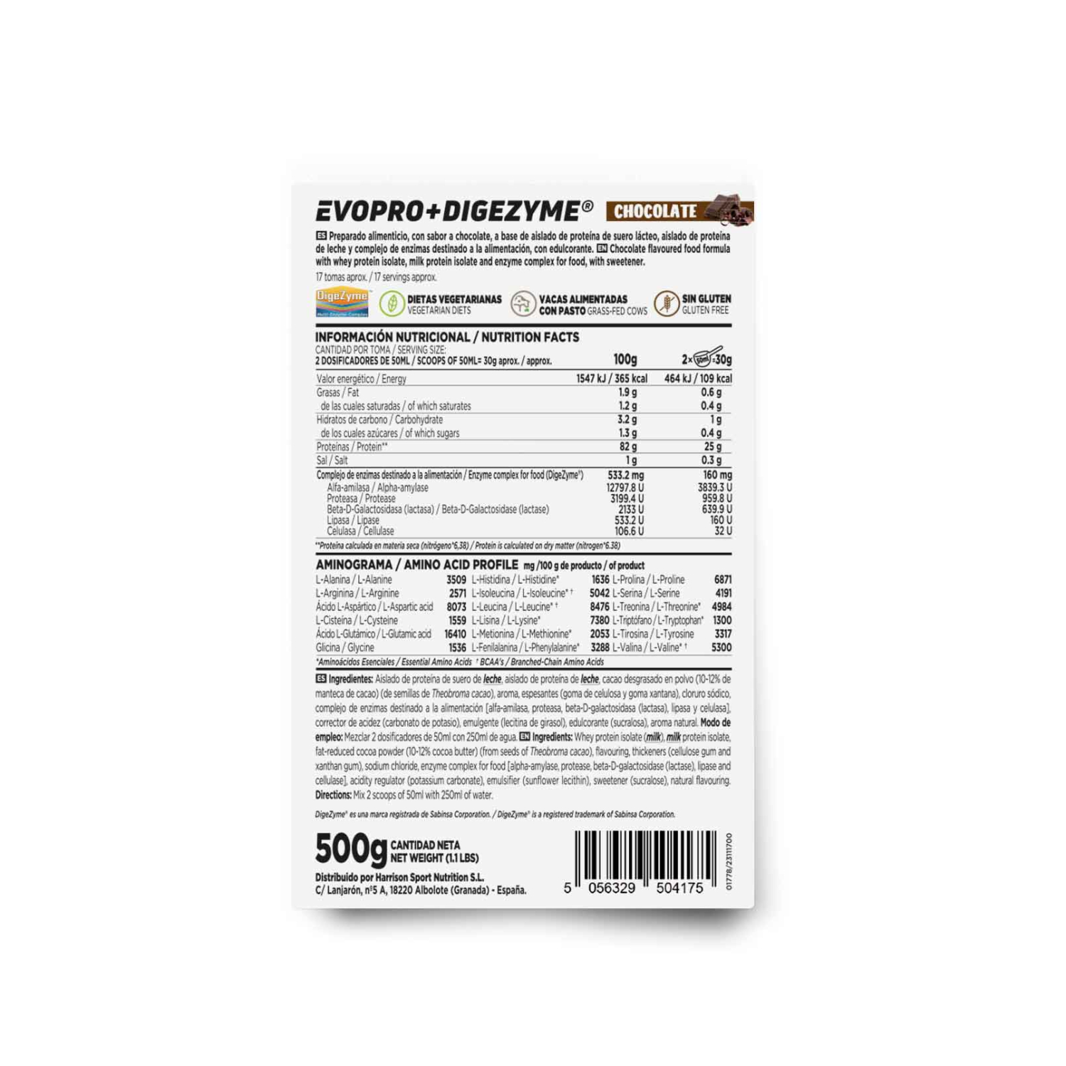Evopro (mezcla proteínas premium) + DigeZyme® 500g, foto 2