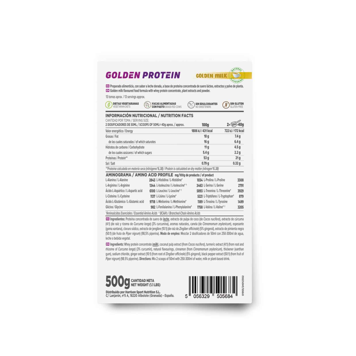 Golden protein 500g, foto 2