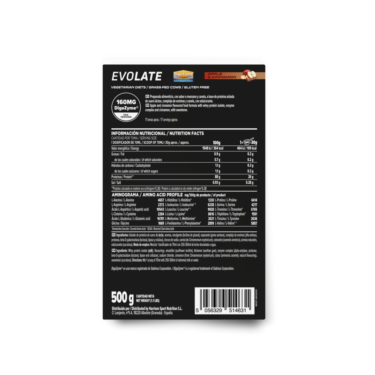 Evolate 2.0 (whey isolate CFM) 500g, foto 2