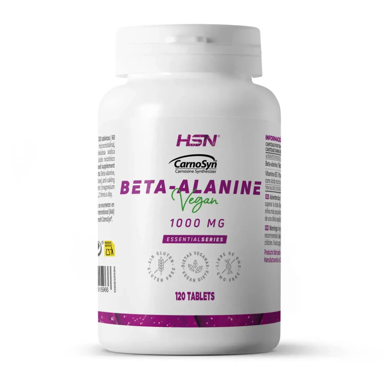 Beta-alanina 1000mg (CarnoSyn®) - 120 tabs