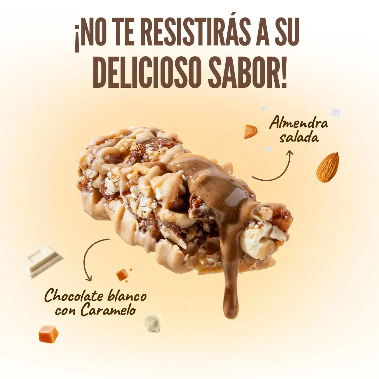 Almond energy bar 40g, foto 3