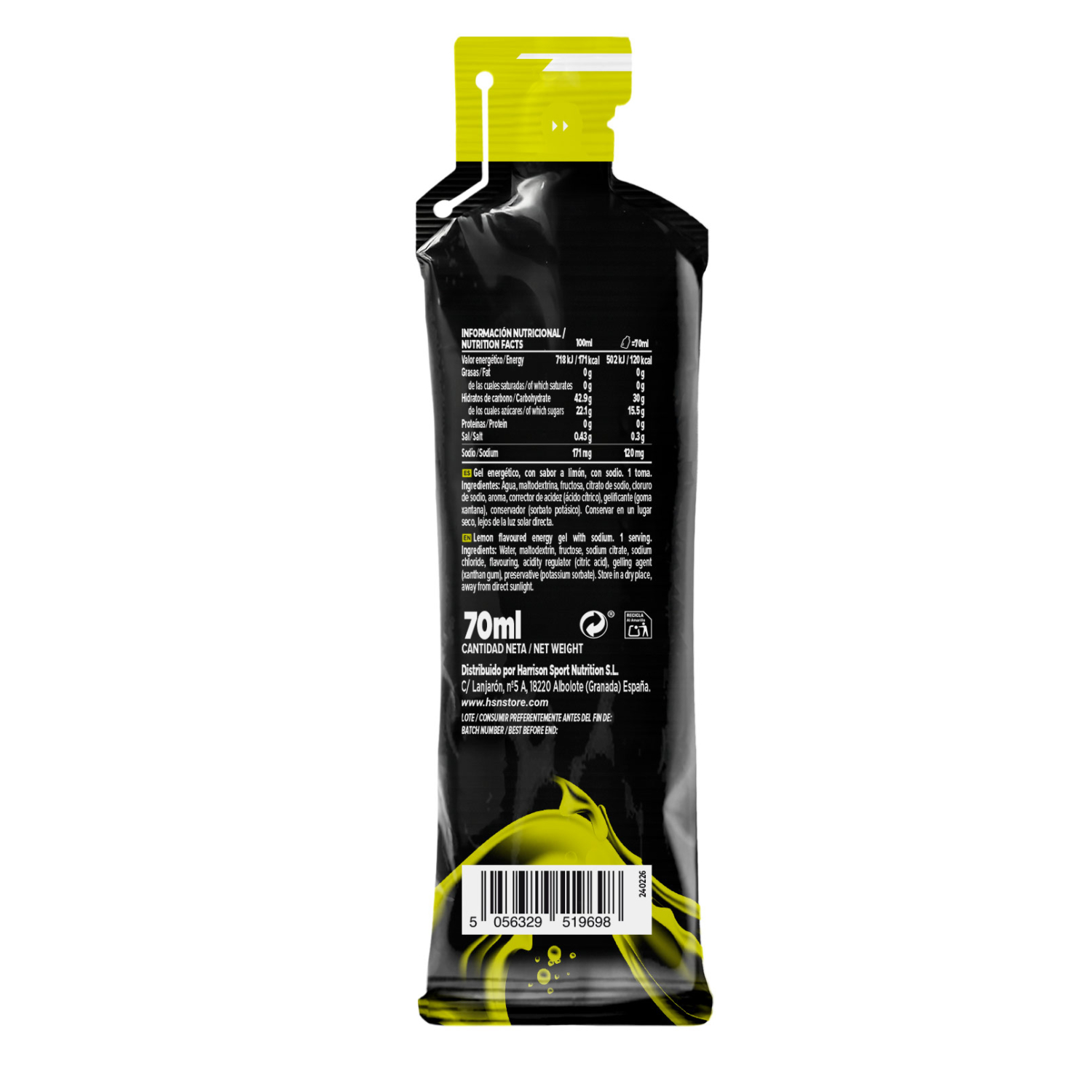 Evoenergy hydrogel sin cafeína 70ml, foto 2