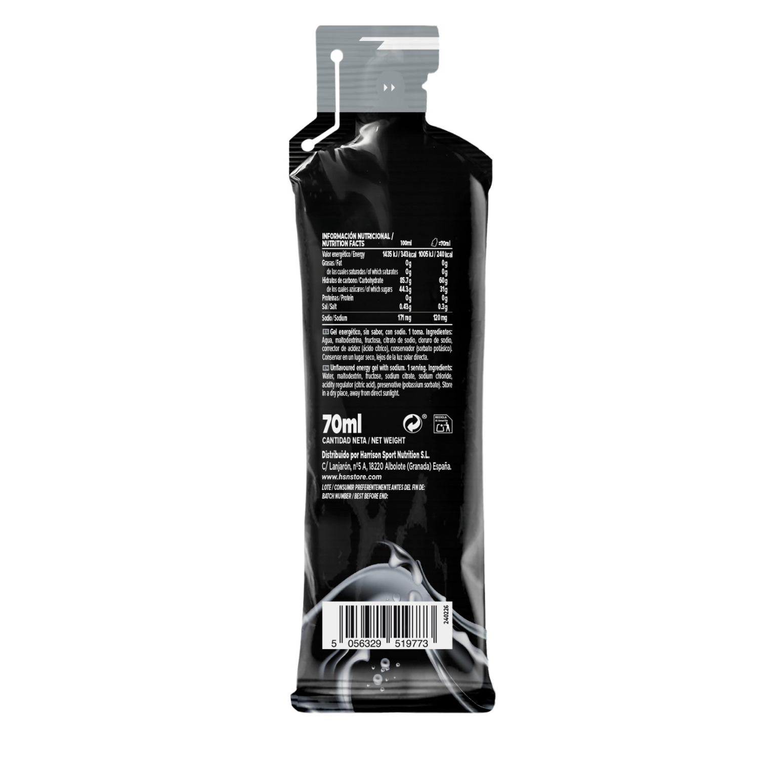 Evoenergy Maxigel sin cafeína 70ml, foto 2