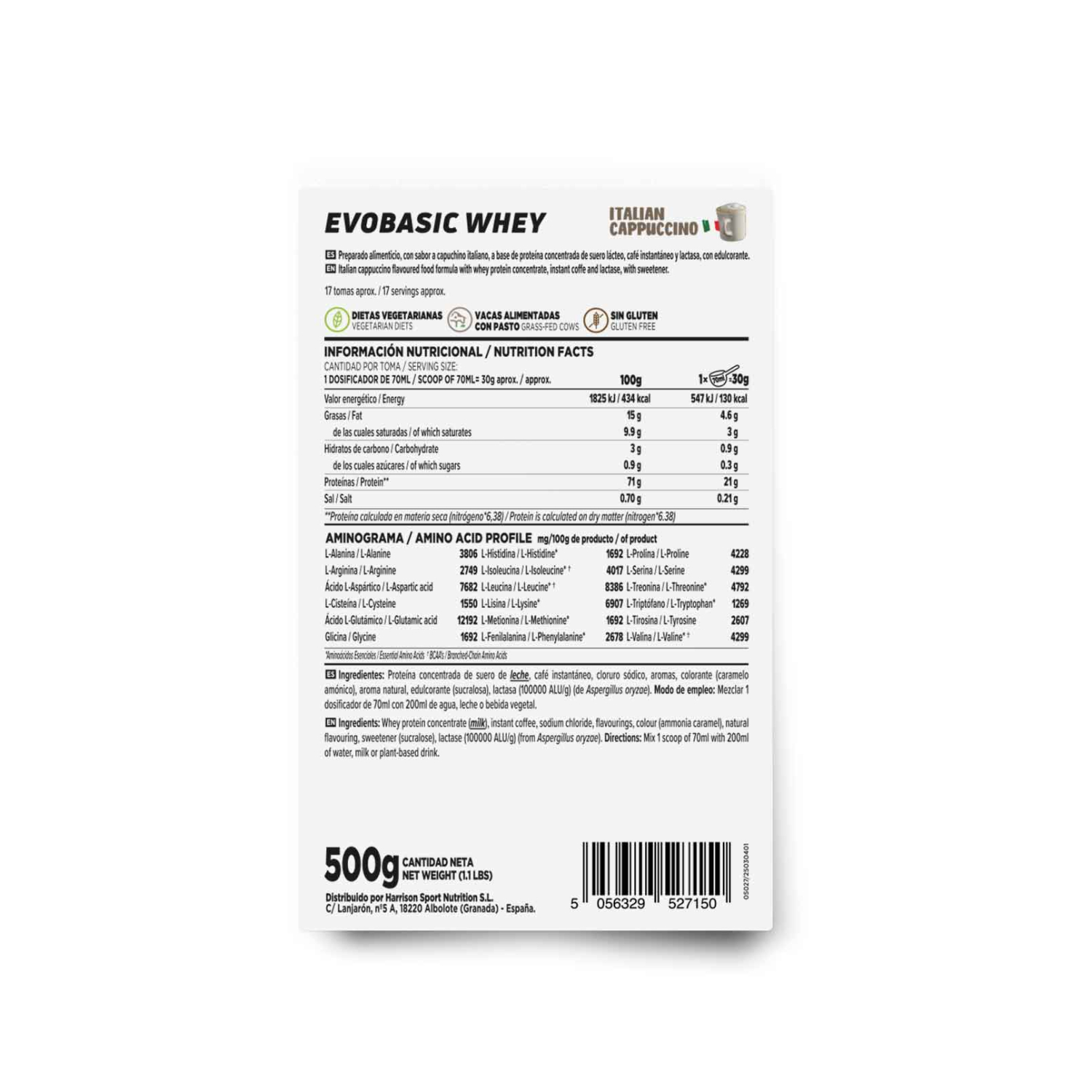 Evobasic whey 500g