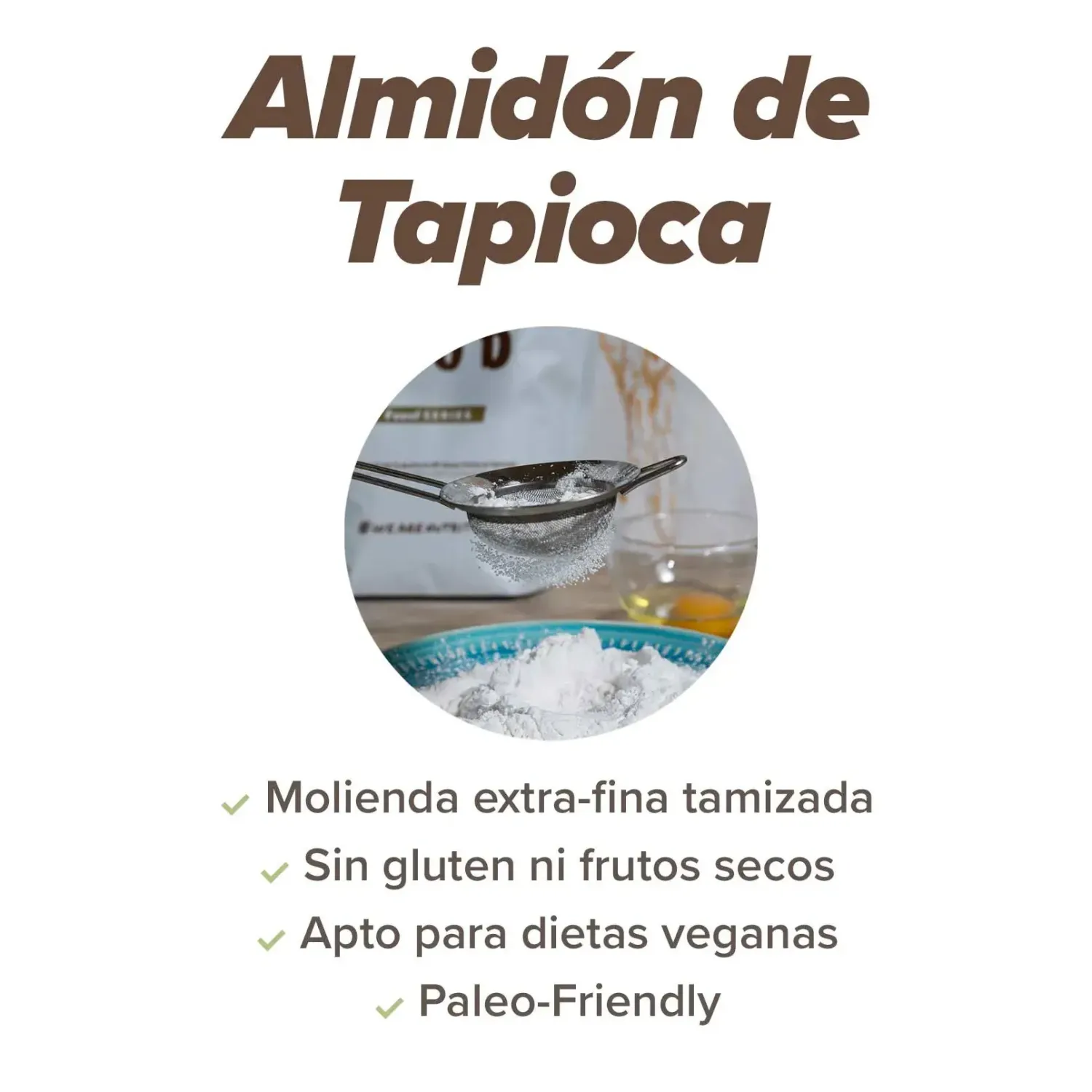 Almidón de tapioca 500g, foto 3
