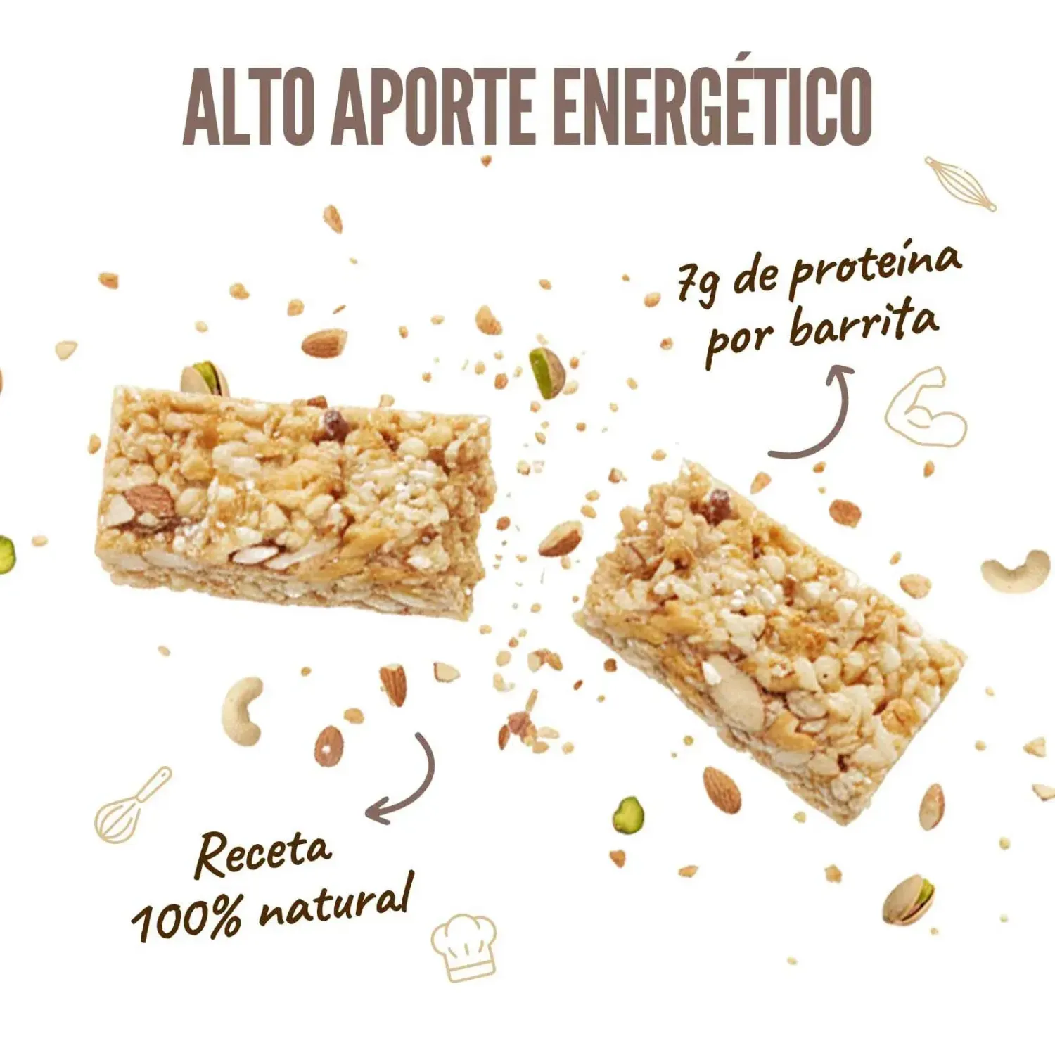 Salty almond energy bar 50g, foto 3