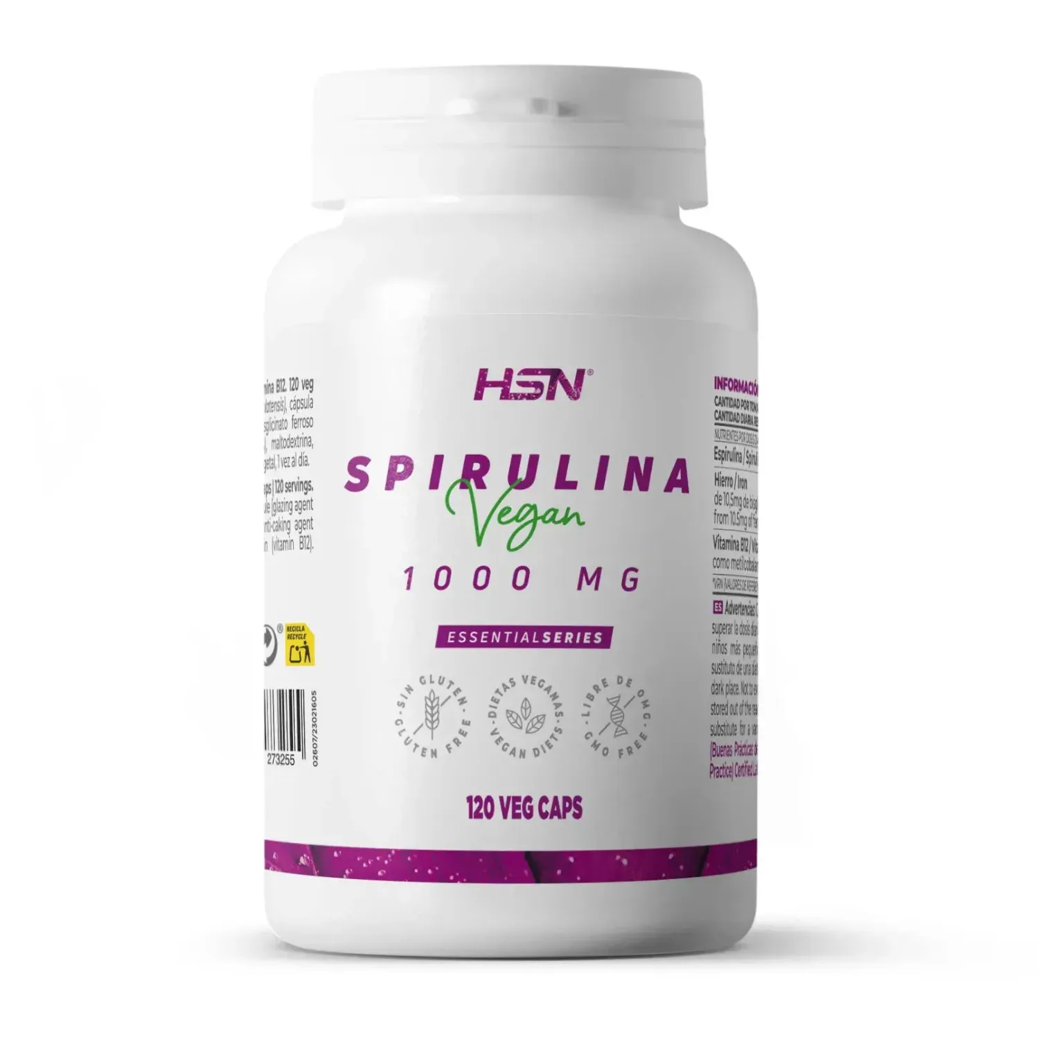 Espirulina 1000mg - 120 veg caps