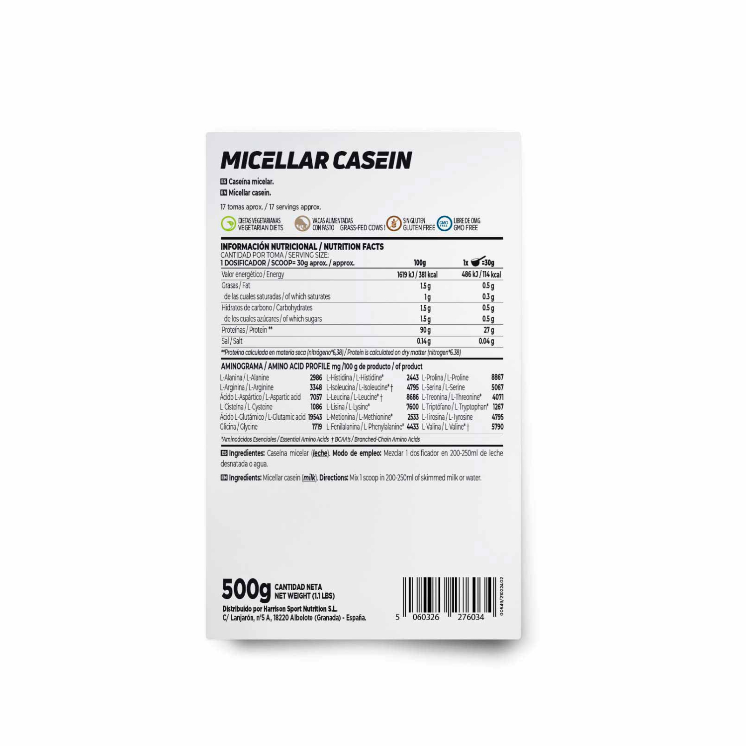 Caseína micelar 500g, foto 2