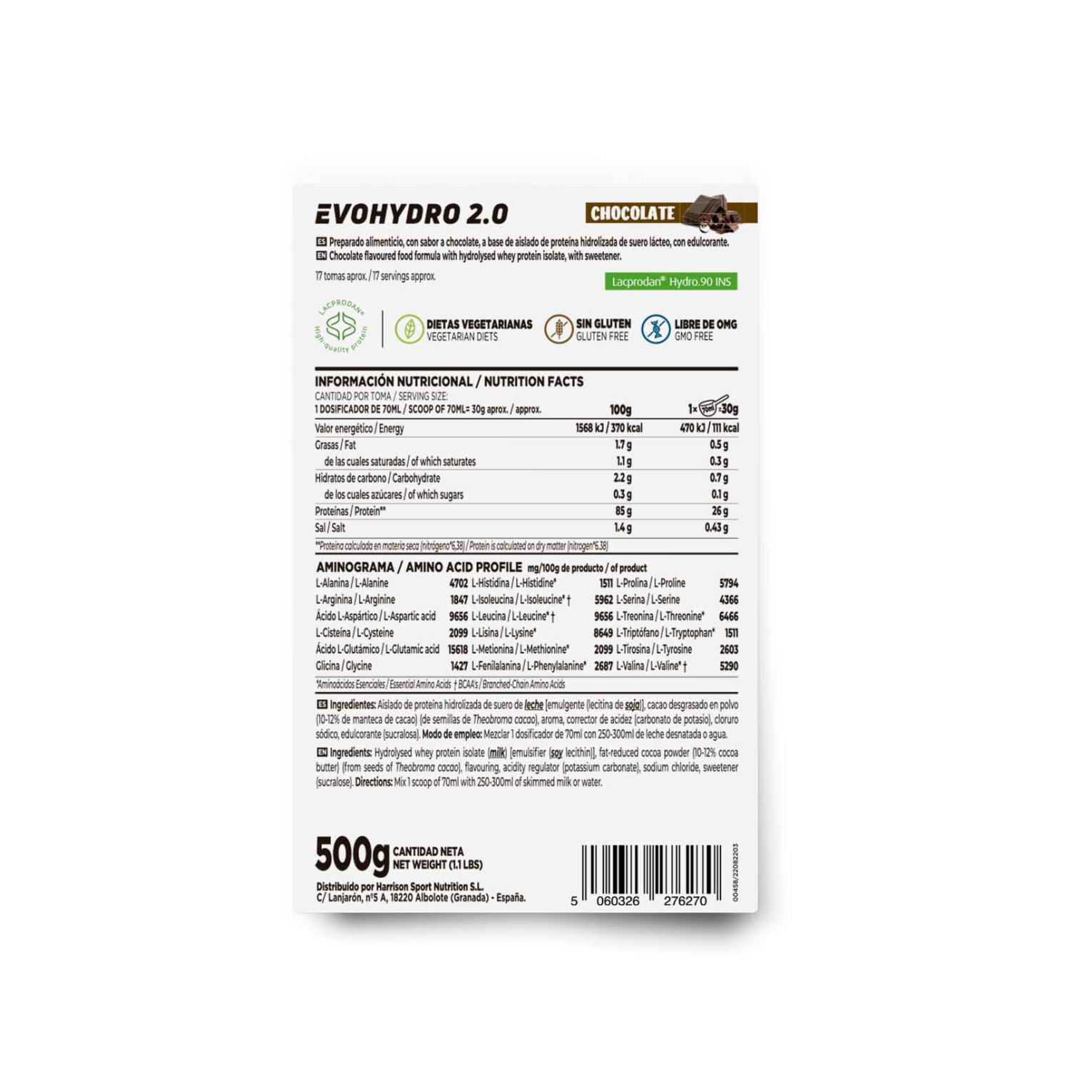 Evohydro 2.0 (hydro whey) 500g, foto 2