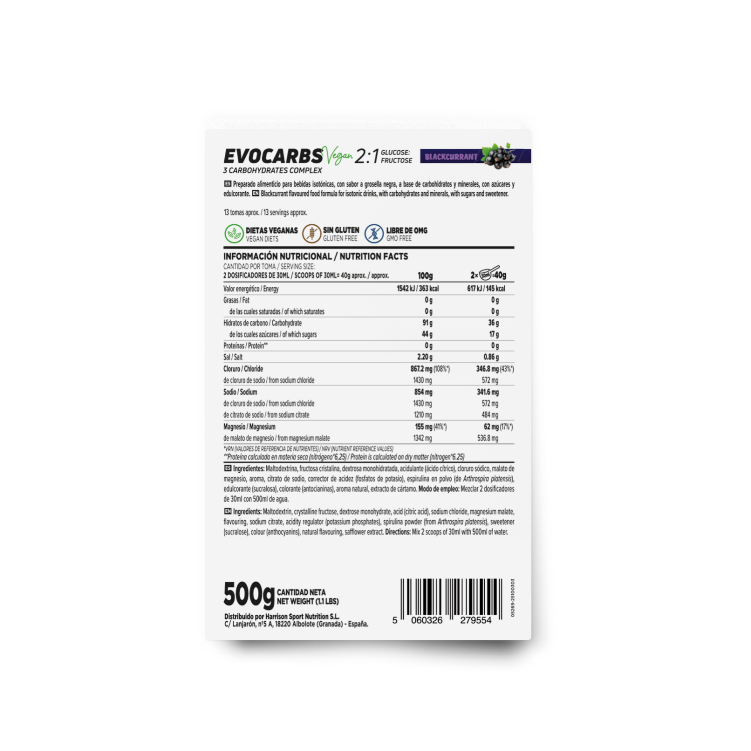 Evocarbs 2.0 500g, foto 2