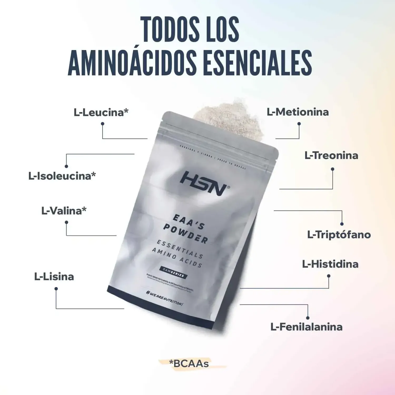 Aminoácidos esenciales (EAA's) en polvo 150g, foto 3
