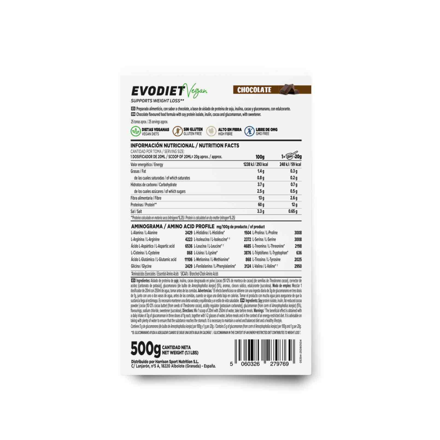 Evodiet vegan 500g, foto 2