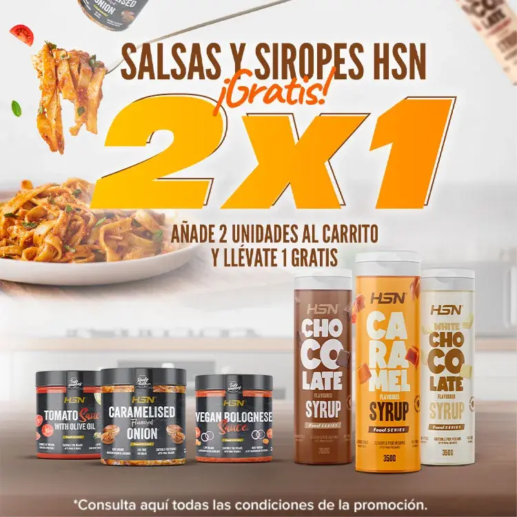 2x1 en Salsas y Siropes