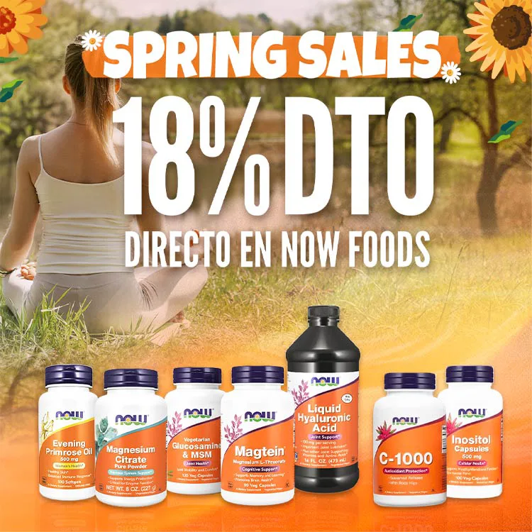 18% DTO Directo en Now Foods